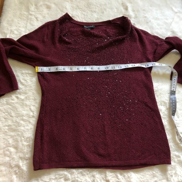 Eileen fisher merino wool gem embellished sweater size petite small - Picture 6 of 9